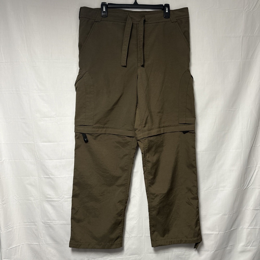 Vintage Y2K Nike ACG Convertible Cargo Pants Baggy Size Medium Green Gorpcore